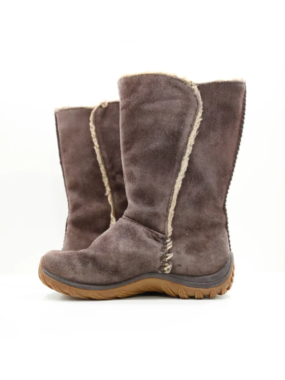 Patagonia Lugano Brown Suede Leather Insulated Waterproof Winter Boots - 6